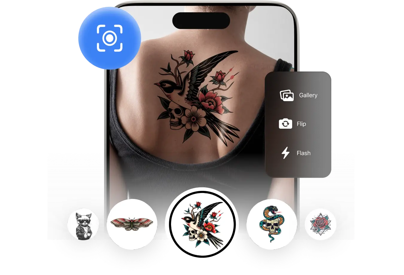 Step 4: Try on tattoo using AR technology